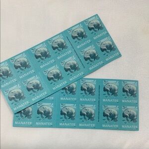 Blue Manatee Home Design Stamps. 1000 stamps